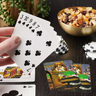 Jeu De Cartes Chiens Jouant au Poker
