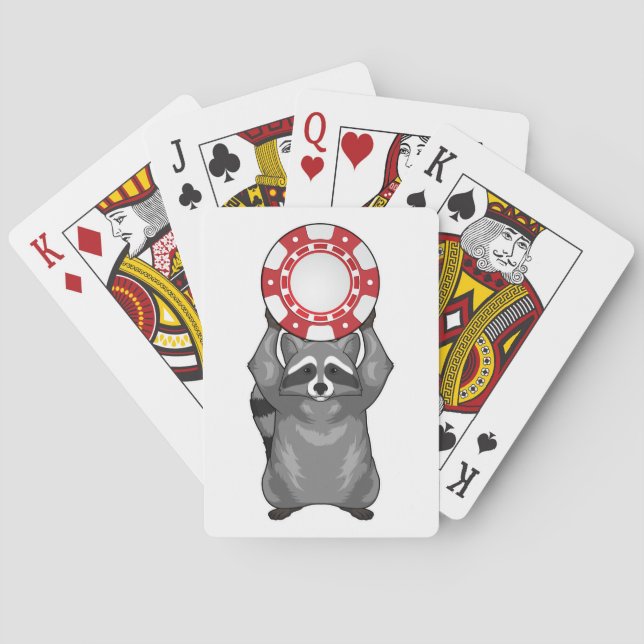 Jeu De Cartes Chiffres Racoon Poker Poker (dos)