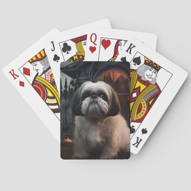 Jeu De Cartes Chih Tzu Halloween effraie (dos)