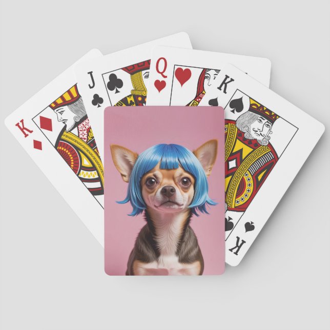 Jeu De Cartes Chihuahua wig (dos)