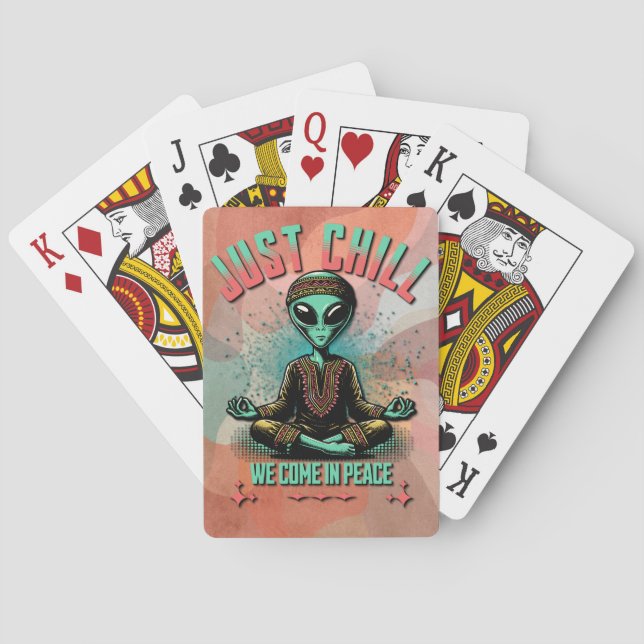 Jeu De Cartes Chill, on vient en paix (dos)