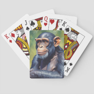 Jeu De Cartes Chimpanzé fou mignon