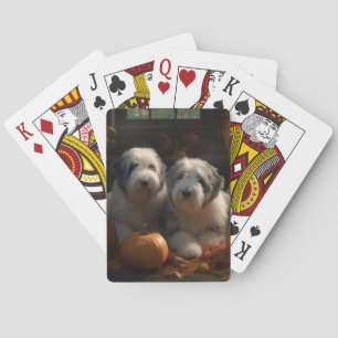 Jeu De Cartes Chiot Old English Sheepdog Délice d'Automne Citrou