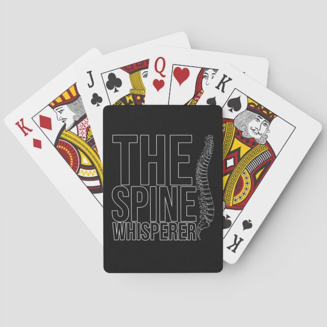 Jeu De Cartes Chiropracteur amusant de Whisperer à épines (dos)