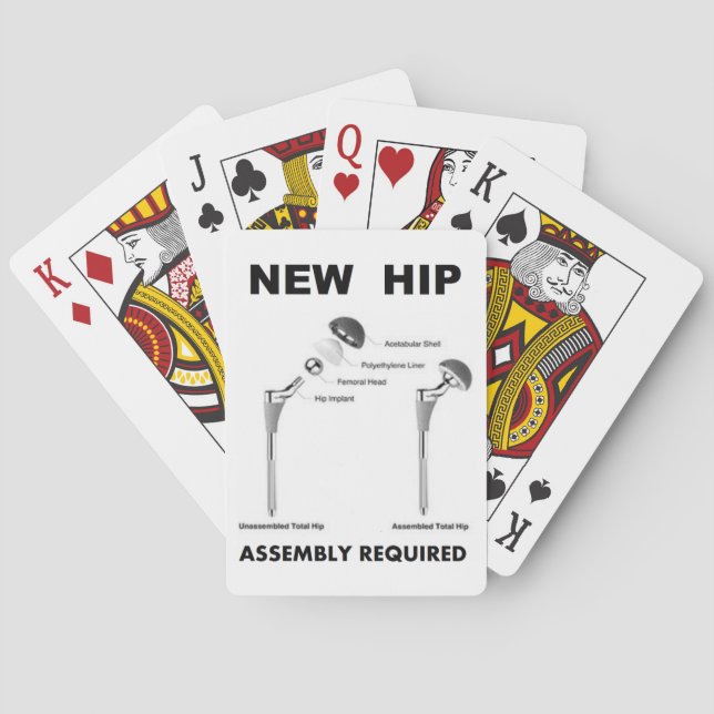 Jeu De Cartes Chirurgie de hanche d'amusement - Assemblée (dos)