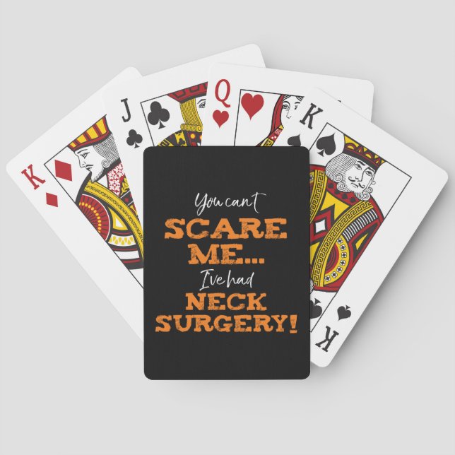 Jeu De Cartes Chirurgie du cou drôle récupération (dos)