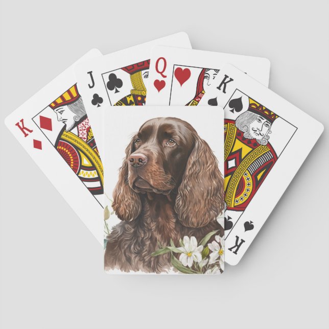 Jeu De Cartes Chocolat Brown Cocker Spaniel (dos)