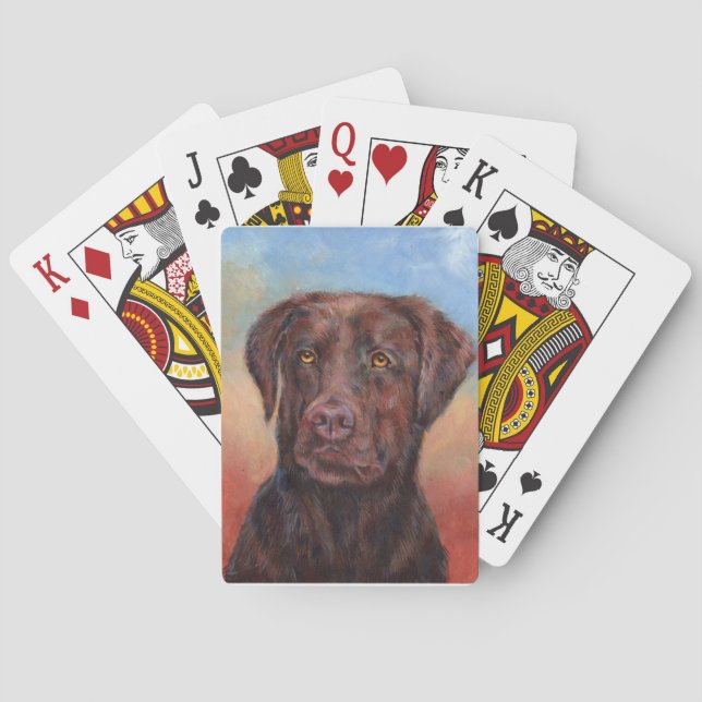 Jeu De Cartes Chocolat Labrador (dos)