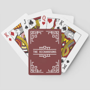 Jeu De Cartes Choisissez votre frontière géométrique d'art déco