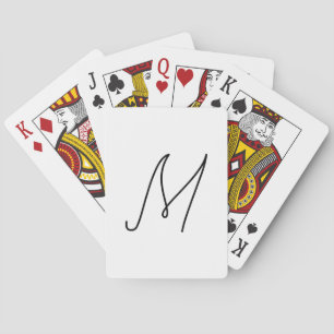 Jeu De Cartes Choisissez votre propre lettre   Style de police :