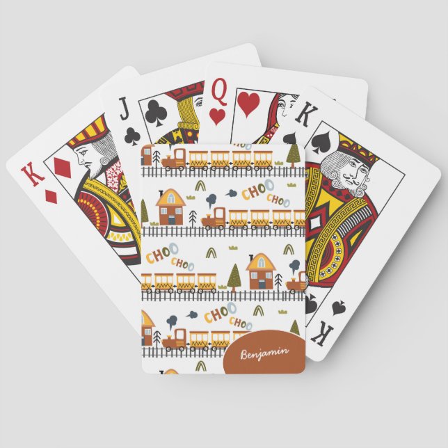 Jeu De Cartes Choo Choo Train Pattern (dos)