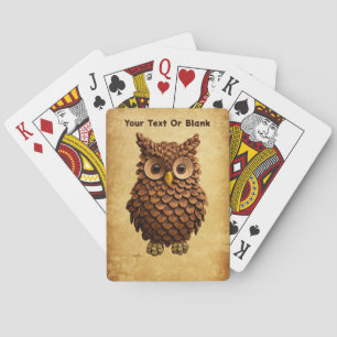 Jeu De Cartes Chouette du cône de pin