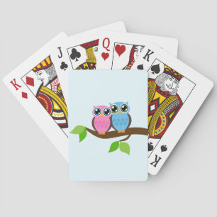Jeu De Cartes Chouettes romantiques douces