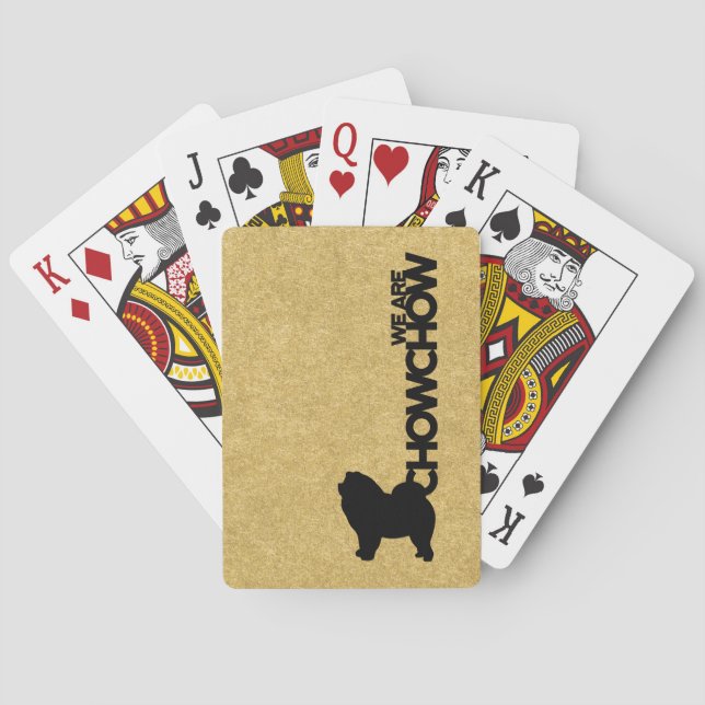 Jeu De Cartes Chow Chow Chien race jouer aux cartes thème (dos)