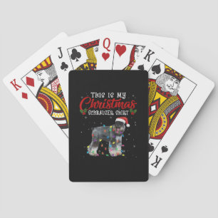 Jeu De Cartes Christmas Lover Schnauzer Dog Papa Maman Funny Boy