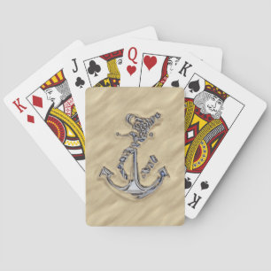Jeu De Cartes Chrome Silver Rope Anchor