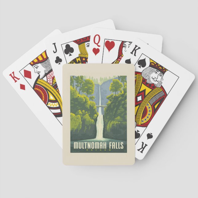 Jeu De Cartes Chutes Multnomah | Oregon (dos)