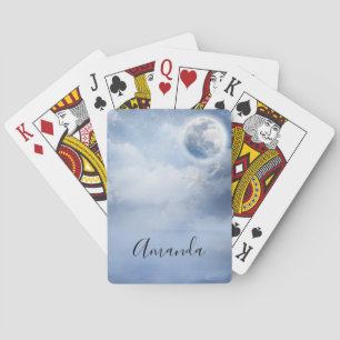 Jeu De Cartes Ciel bleu magique avec cygnes volants