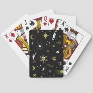 Jeu De Cartes Ciel nocturne : motif cosmique sans soudure.