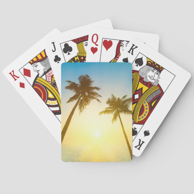 Jeu De Cartes Ciel tropical idyllique (dos)