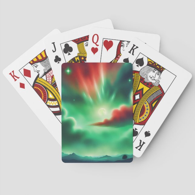 Jeu De Cartes ciel vert (dos)
