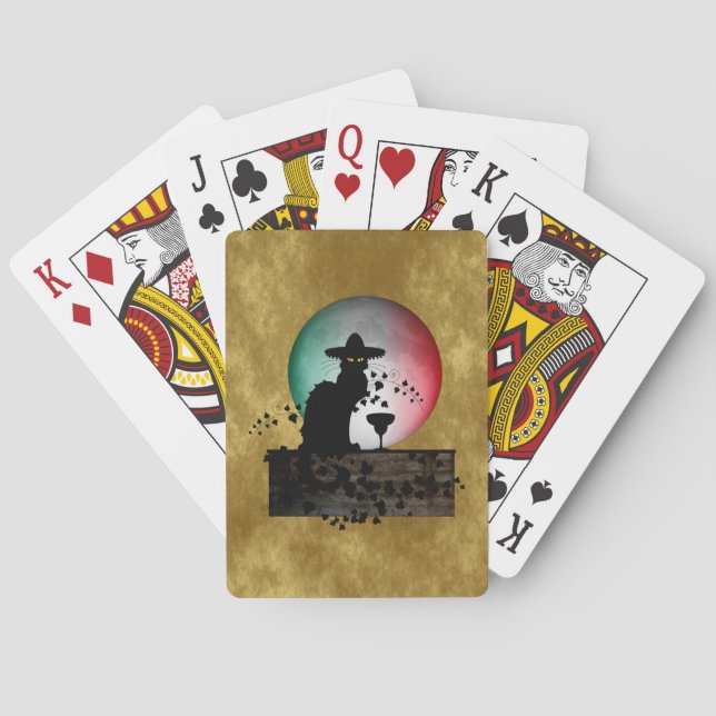 Jeu De Cartes Cinco de Mayo Conversation Noir / Gato Negro (dos)