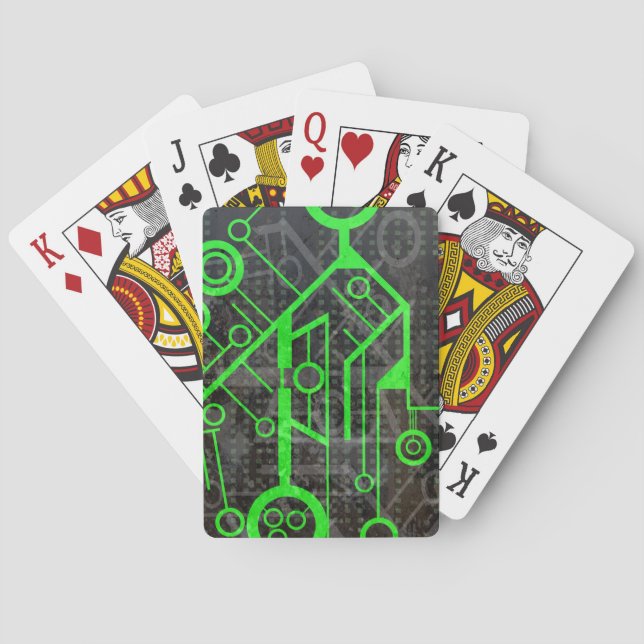 Jeu De Cartes Circuit vert (dos)