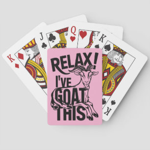 Jeu De Cartes Citation de chèvre drôle Relax J'ai chèvre ça