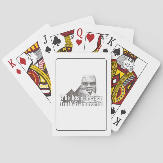 Jeu De Cartes Citation de grandeur afrocentrique (dos)
