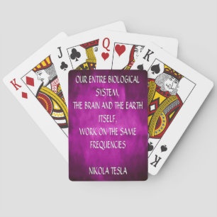 Jeu De Cartes Citation de Nikola Tesla - Même fréquence