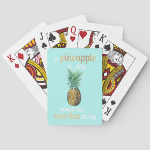 Jeu De Cartes Citation de vie d'ananas