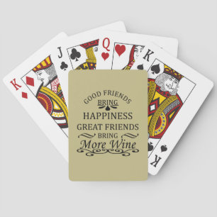 Jeu De Cartes citation de vin drôle pour les amis