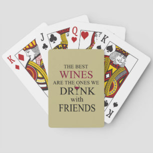 Jeu De Cartes citation de vin drôle pour les amis