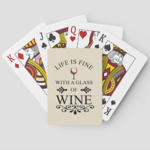 Jeu De Cartes Citation drinker vin drôle