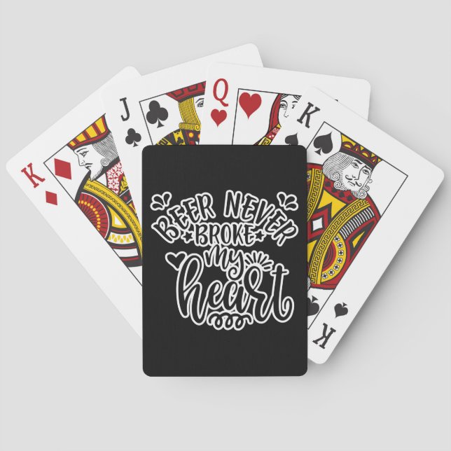 Jeu De Cartes Citation drôle pour les amateurs de bière (dos)
