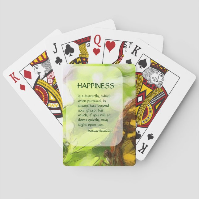 Jeu De Cartes Citation inspirante du papillon 2 (dos)