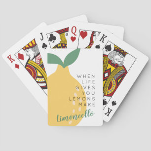 Jeu De Cartes Citation Inspiration Citron Jaune Cute Limoncello