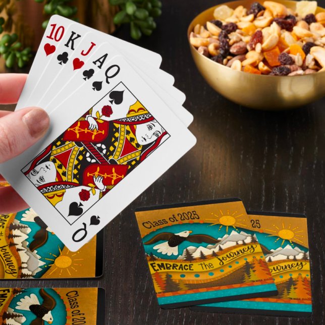 Jeu De Cartes Citation Inspirationnelle de l'aigle rétro (Créateur téléchargé)