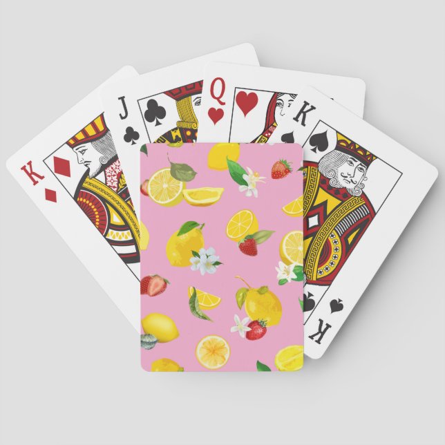 Jeu De Cartes Citron et fraise 1 (dos)