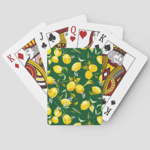 Jeu De Cartes citrons d'aquarelle 9