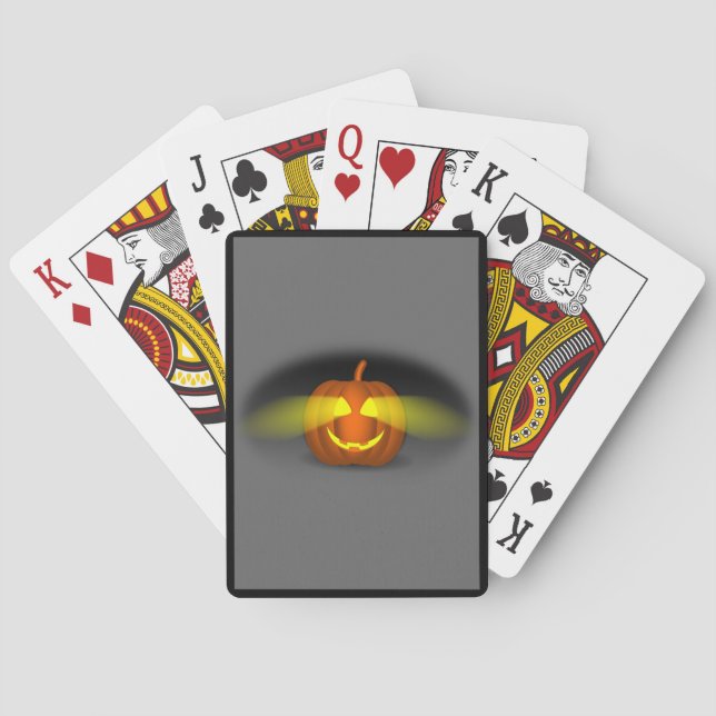 Jeu De Cartes Citrouille brillant - (dos)