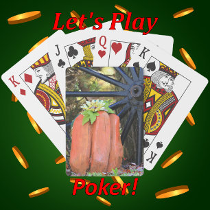 Jeu De Cartes Citrouille et Wagon Wheel - Scène d'automne