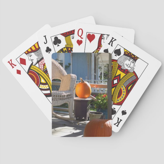 Jeu De Cartes Citrouilles et Wicker Rocker - Martha's Vineyard (dos)