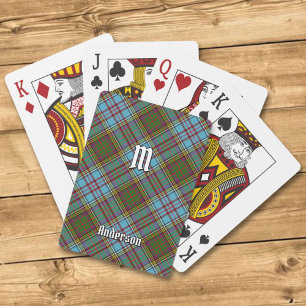 Jeu De Cartes Clan Anderson Tartan Jouer aux cartes