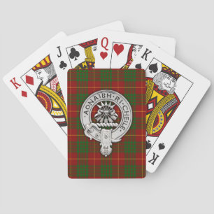 Jeu De Cartes Clan Cameron Crest & Tartan