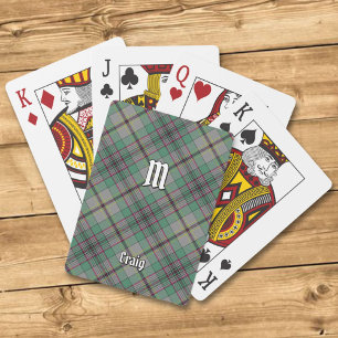 Jeu De Cartes Clan Craig Tartan Jouer Des Cartes