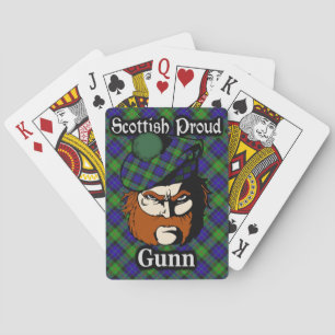 Jeu De Cartes Clan écossais Gunn Tartan Deck