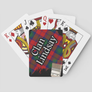 Jeu De Cartes Clan écossais Lindsay Tartan Paint Brush