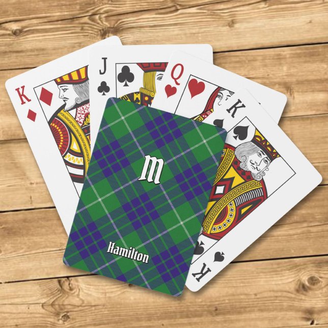 Jeu De Cartes Clan Hamilton Chasse Tartan Jouer des cartes (Créateur téléchargé)