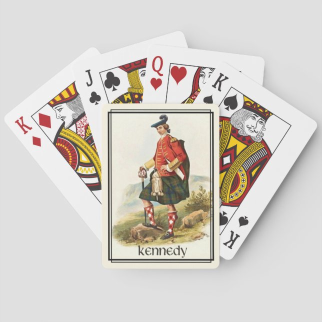 Jeu De Cartes Clan Kennedy Classique Écosse Bicycle Deck (dos)